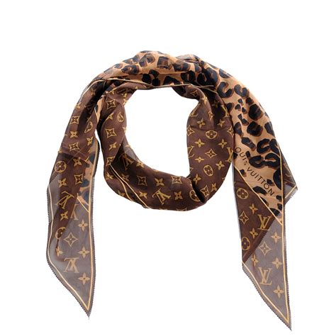 louis vuitton grey leopard scarf|louis vuitton scarves price.